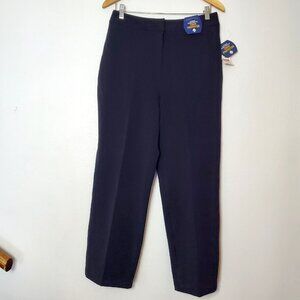 Charter Club Pants Navy Blue Sz 10 Wrinkle Resistant Stain Protector Stretch